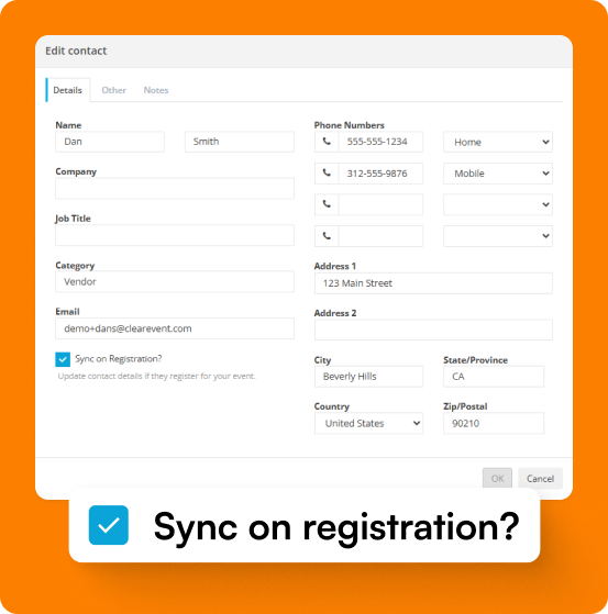 Auto-Updating Contact Records — ClearEvent