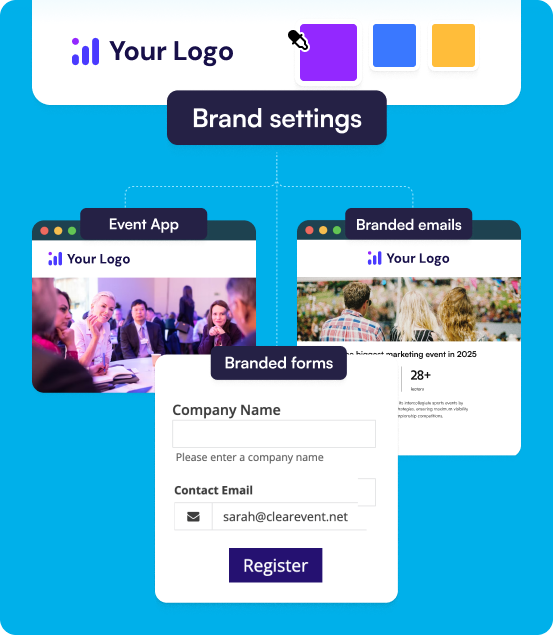 Event branding and logo in ClearEvent