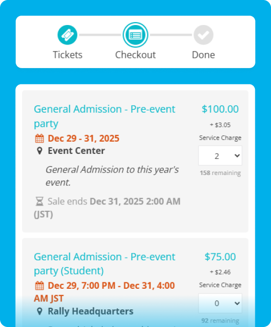 Online Ticketing Software with Integrated Payment Processing — ClearEvent